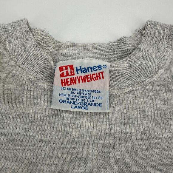 Vintage 1990s woman’s Mini Mouse Paint Splatter Sweatshirt gray faded large - Picture 4 of 6